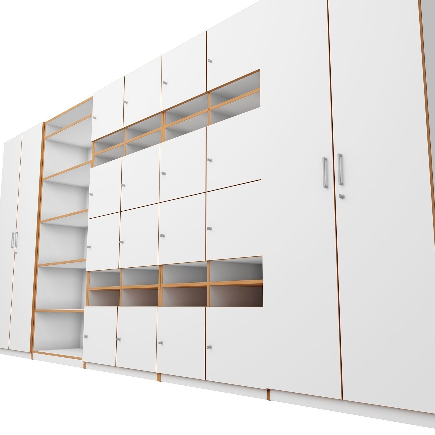 Classroom Cabinet 3D model_5