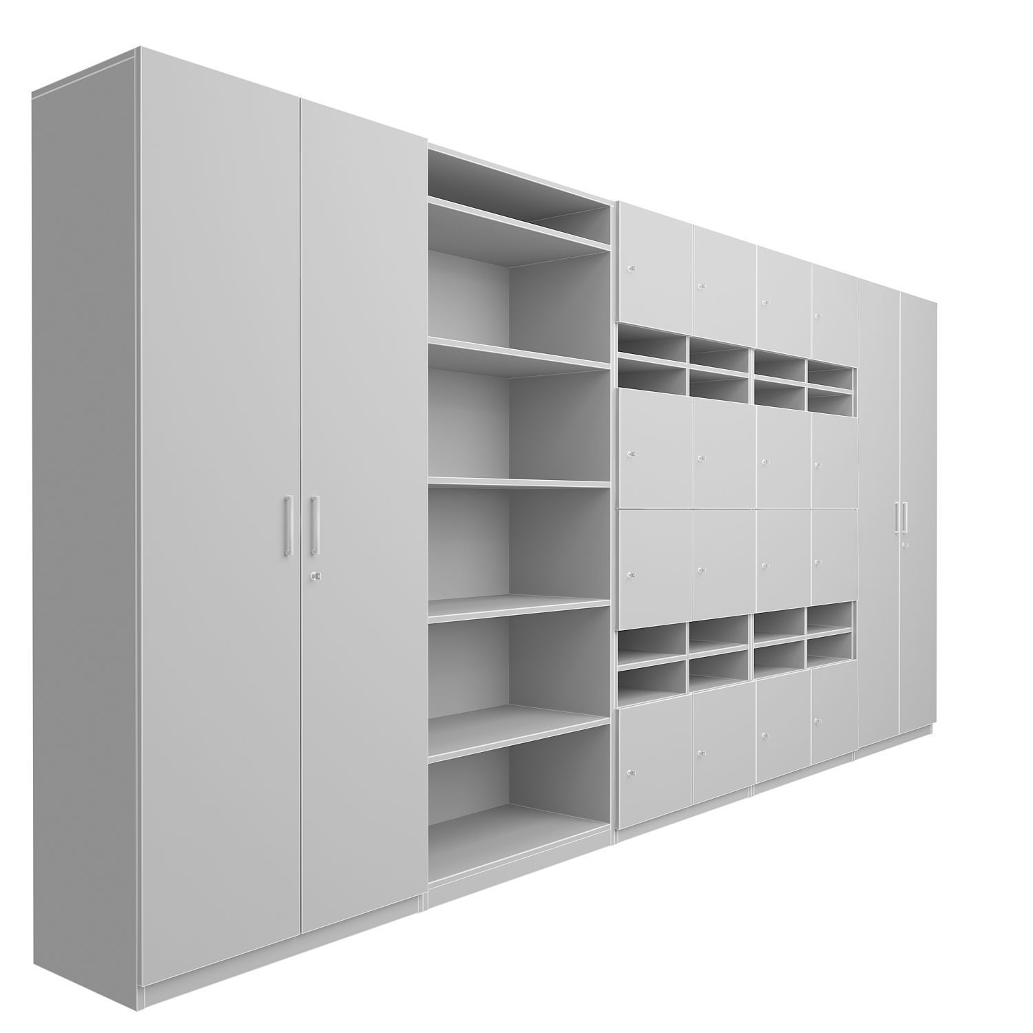 Classroom Cabinet 3D model_8