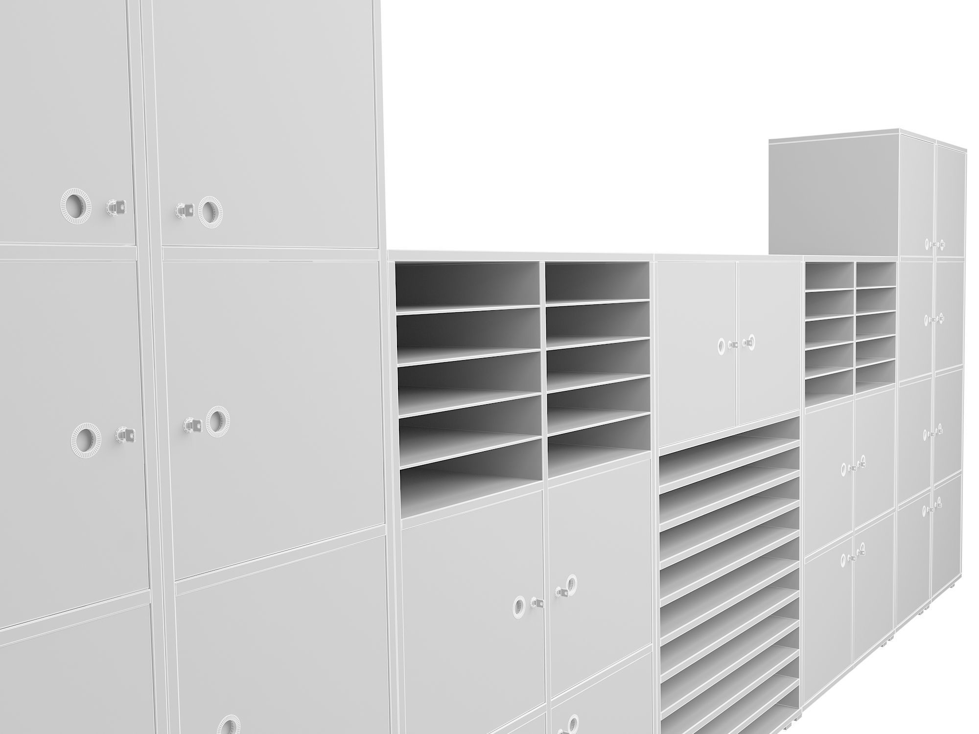 Class Cabinet 3D model_5