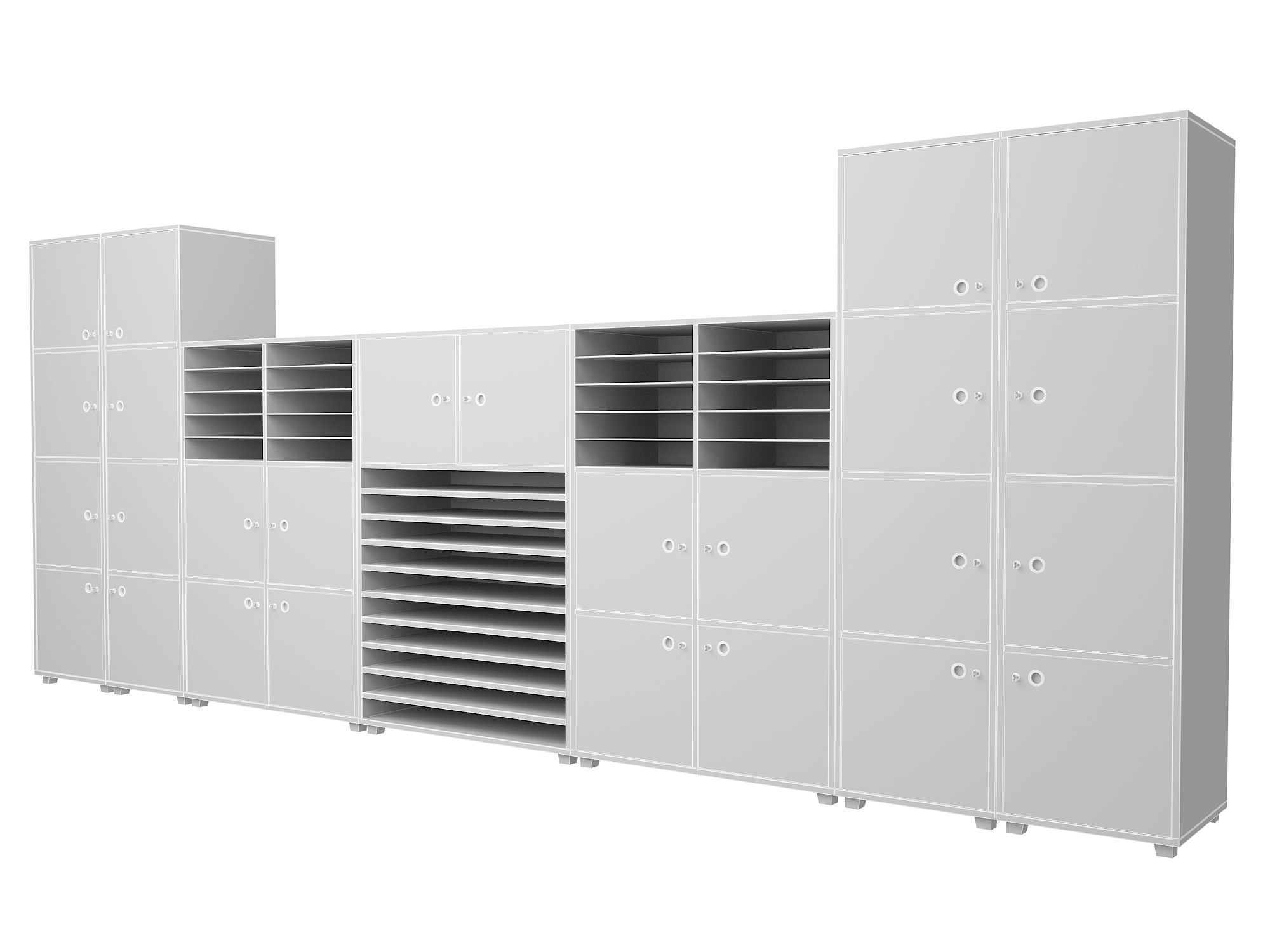 Class Cabinet 3D model_4