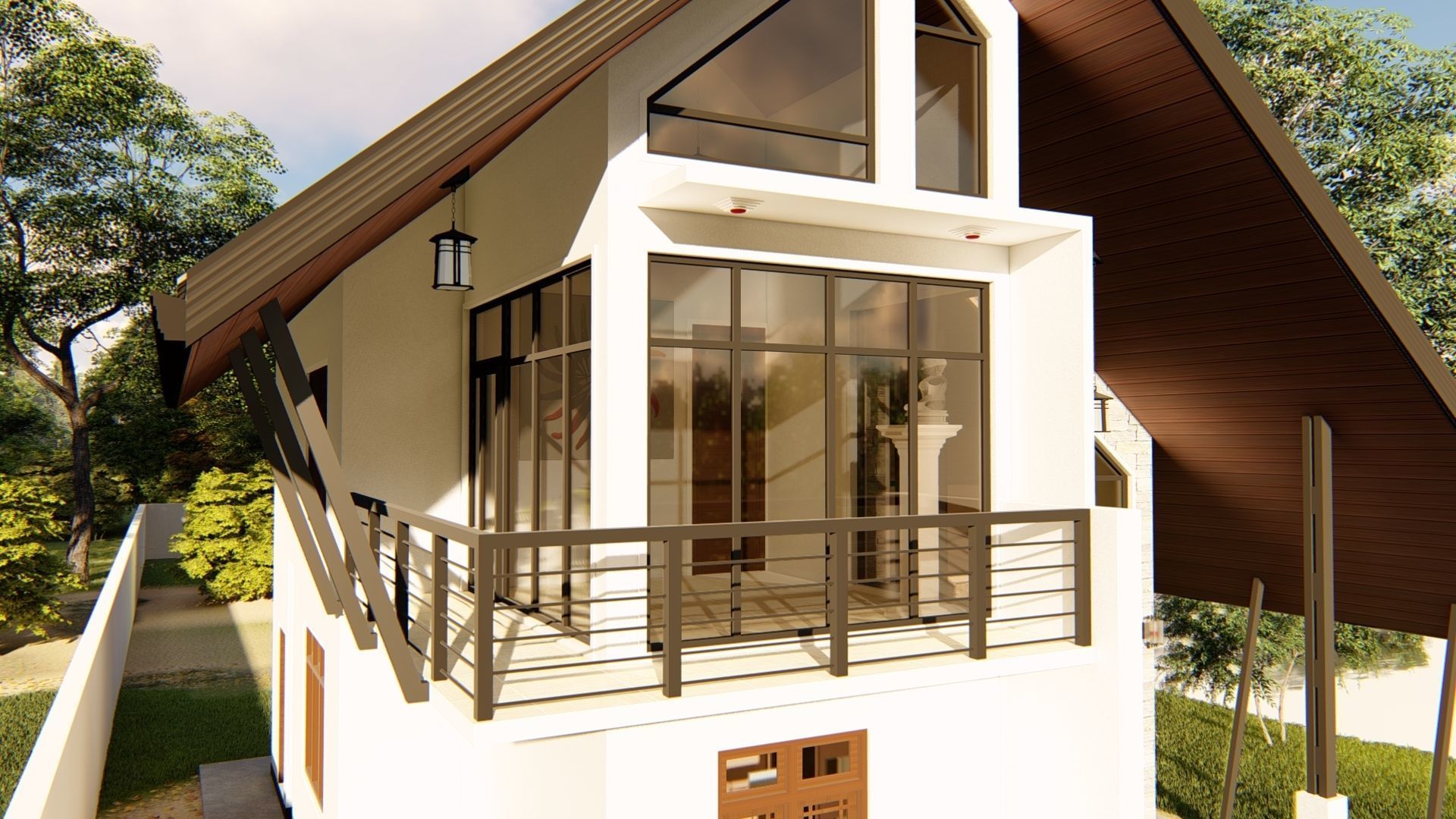 Private Family Cottage 3D model_5