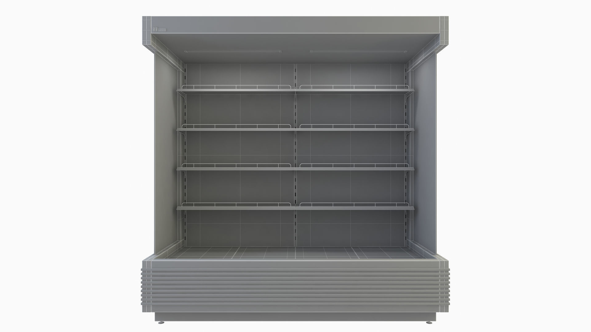 Supermarket Freezer Low-poly 3D model_11