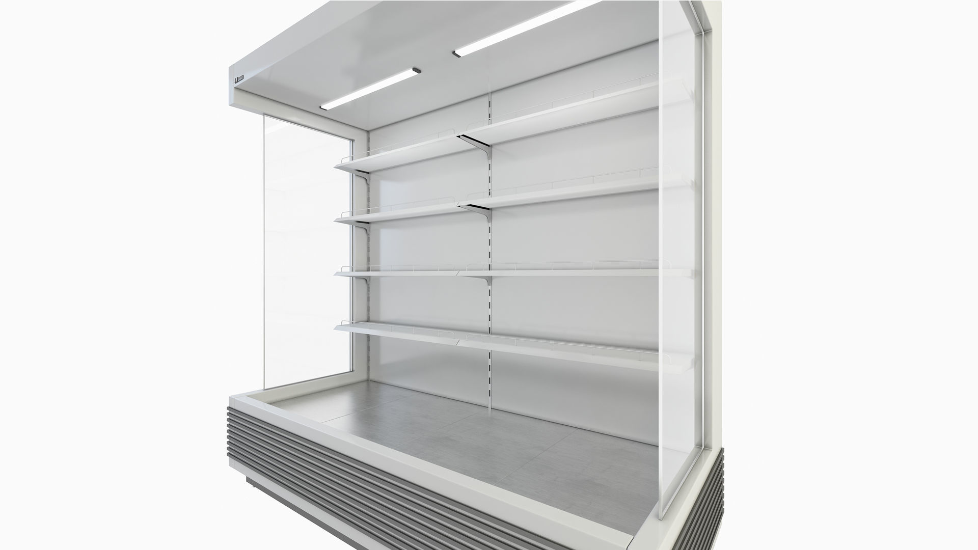 Supermarket Freezer Low-poly 3D model_5