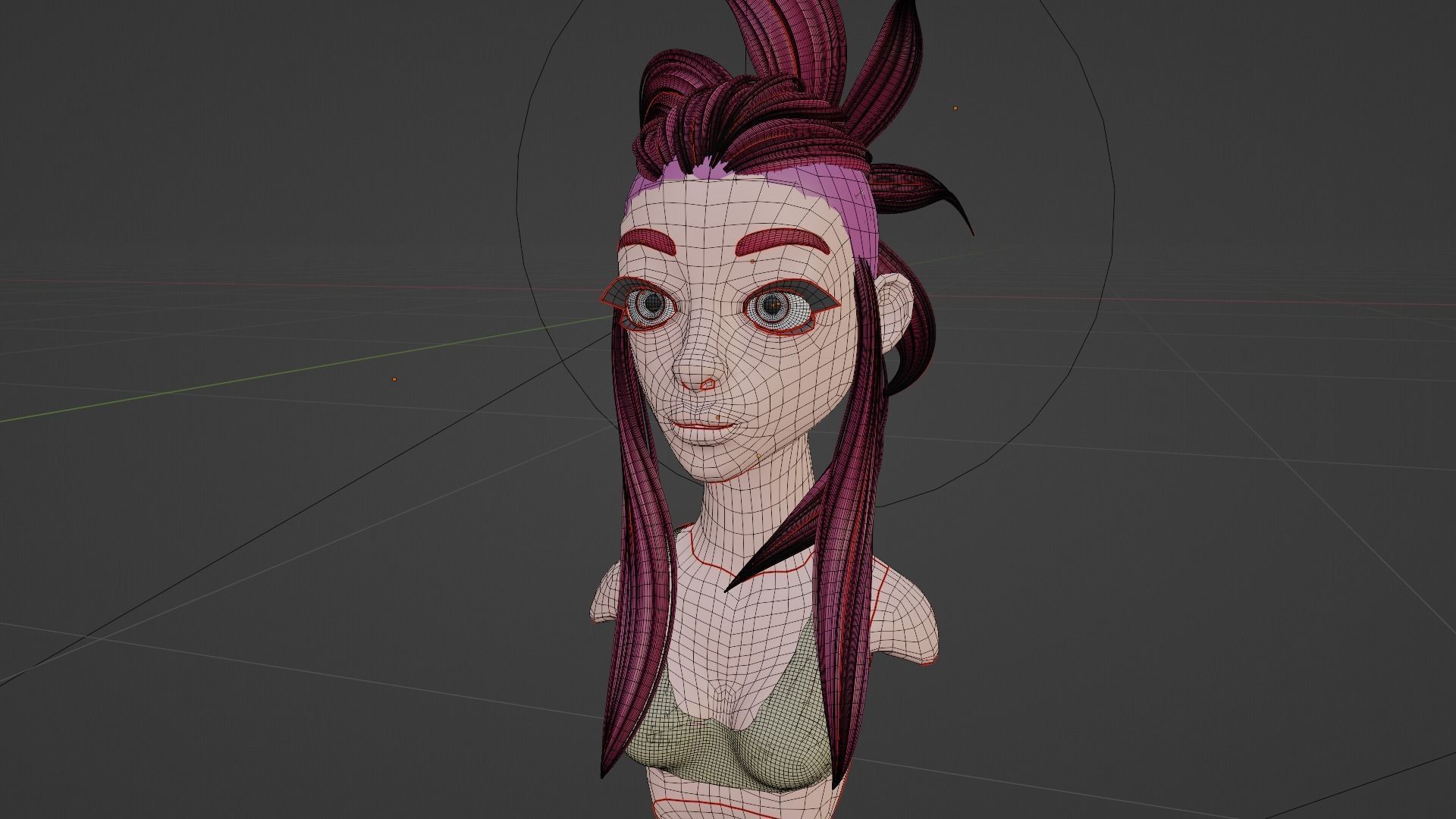 female bust  3D model_6