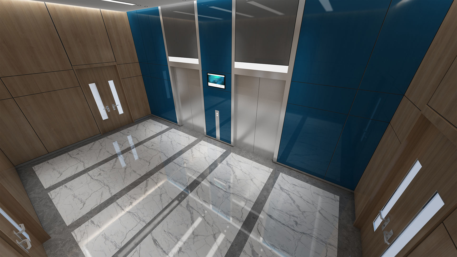Elevator Lobby 3D model | CGTrader