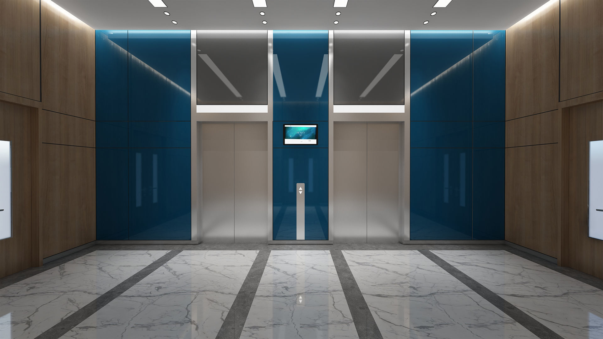 Elevator Lobby 3D model | CGTrader