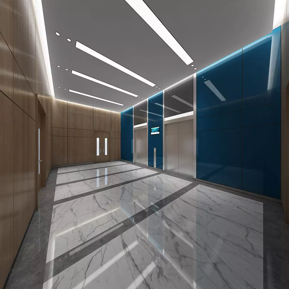 Elevator Lobby 3D model