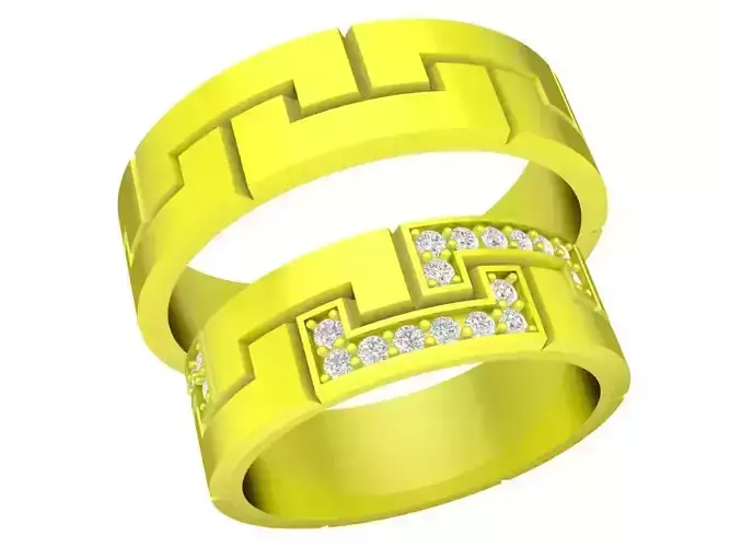 diamond korean wedding rings 4296