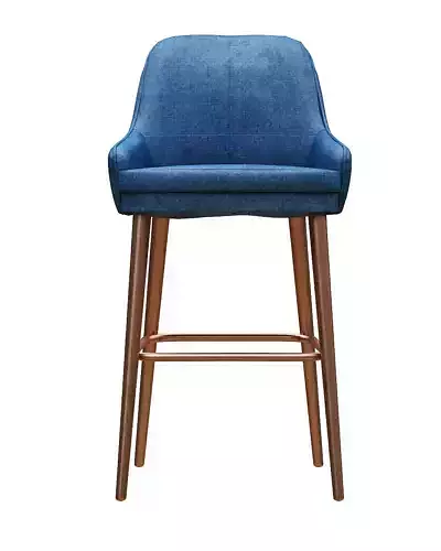 Bar chair leather and metal legs
