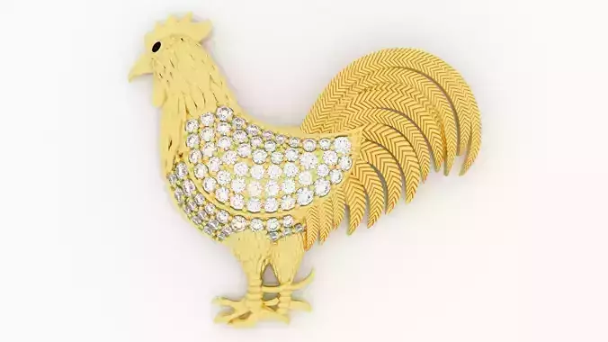 pendant Chicken 3D print model