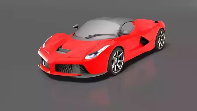 Ferrari LaFerrari low-poly 3d model