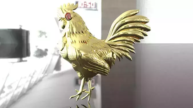 pendant Chicken 3D print model