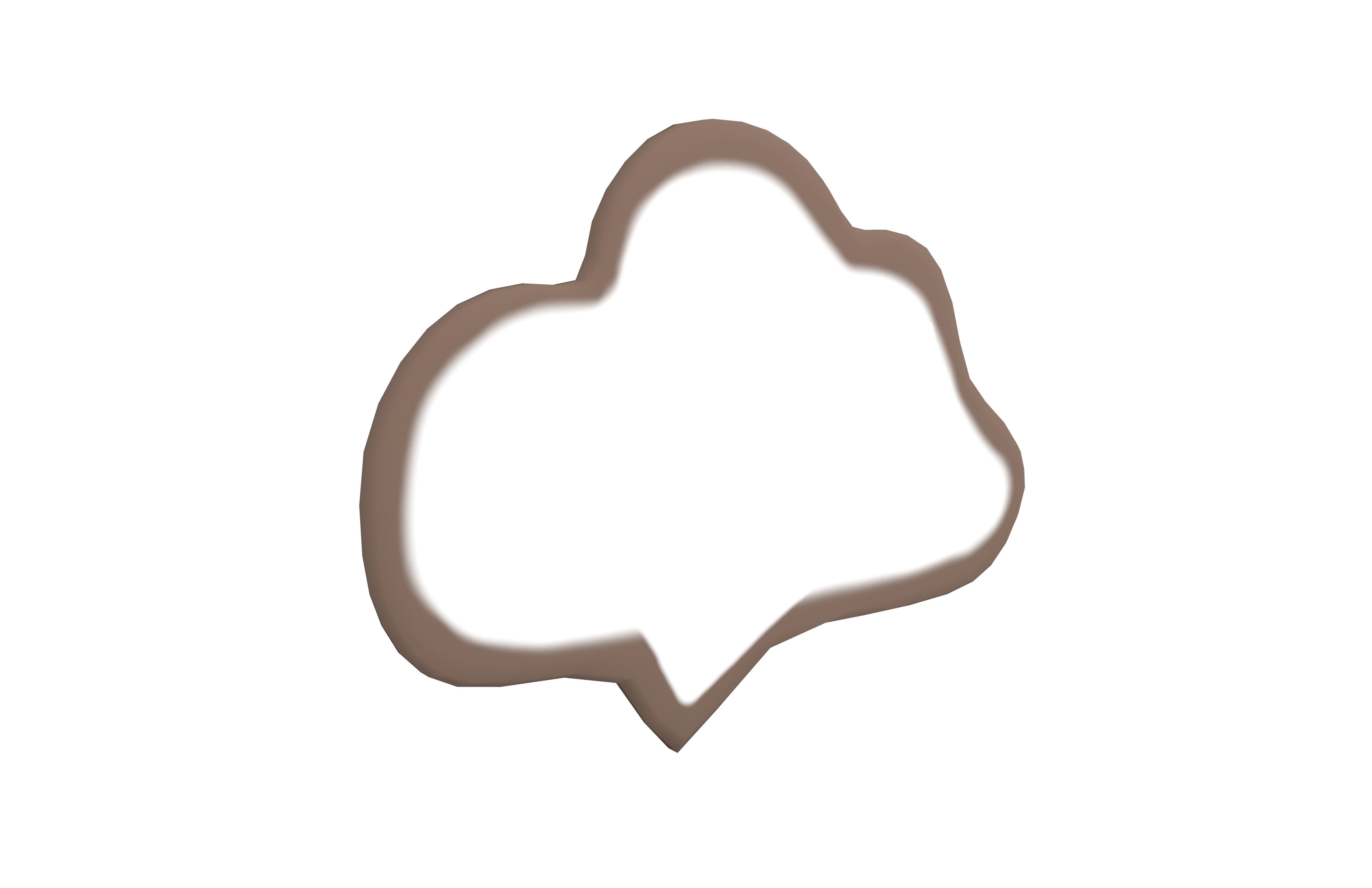 Speech Balloon v22 003 Low-poly 3D model_1