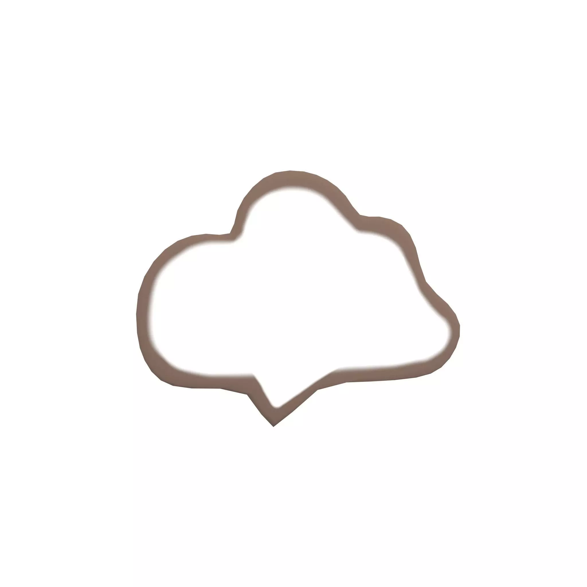 Speech Balloon v22 003 Low-poly 3D model_0