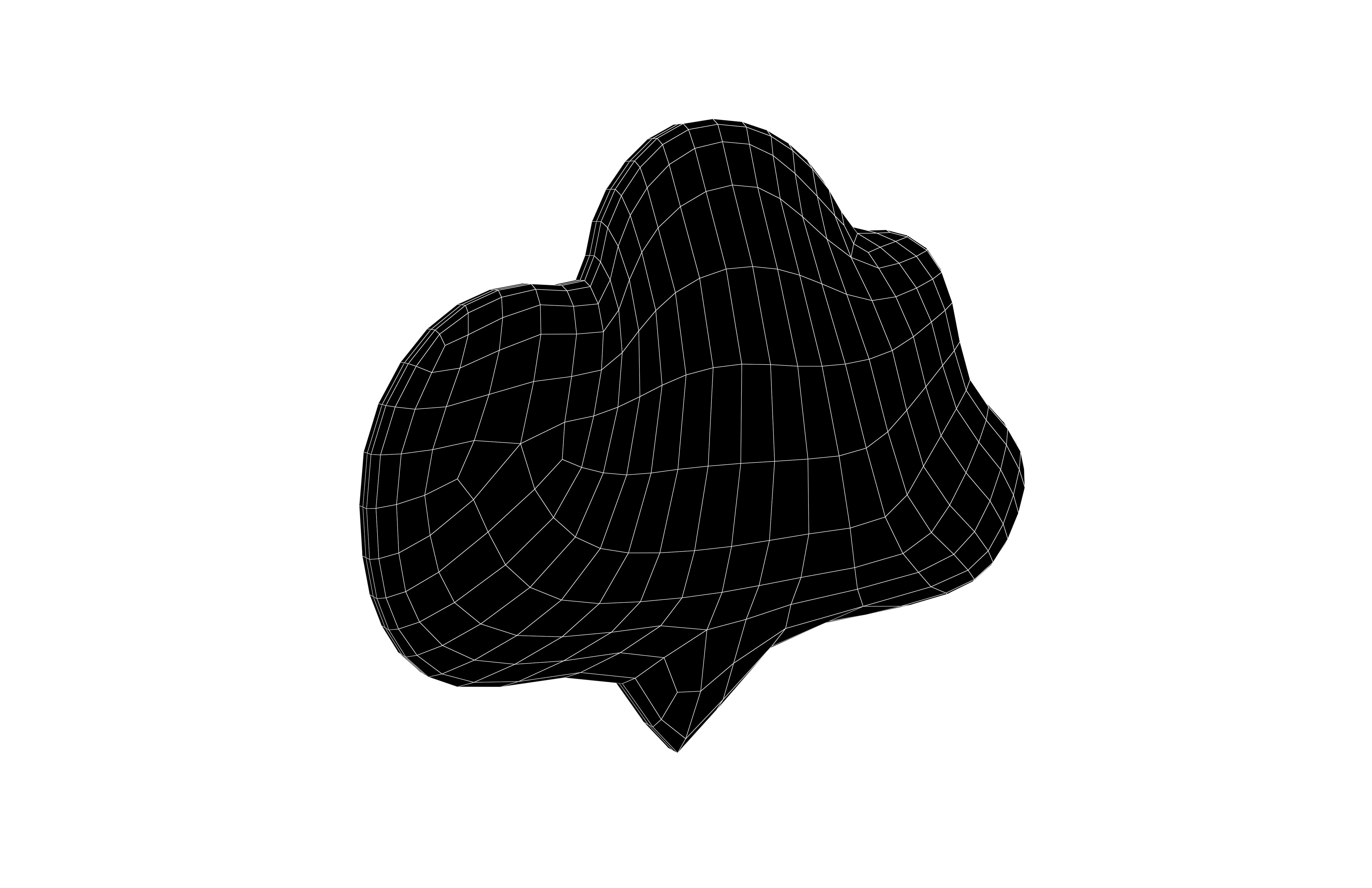 Speech Balloon v22 003 Low-poly 3D model_5