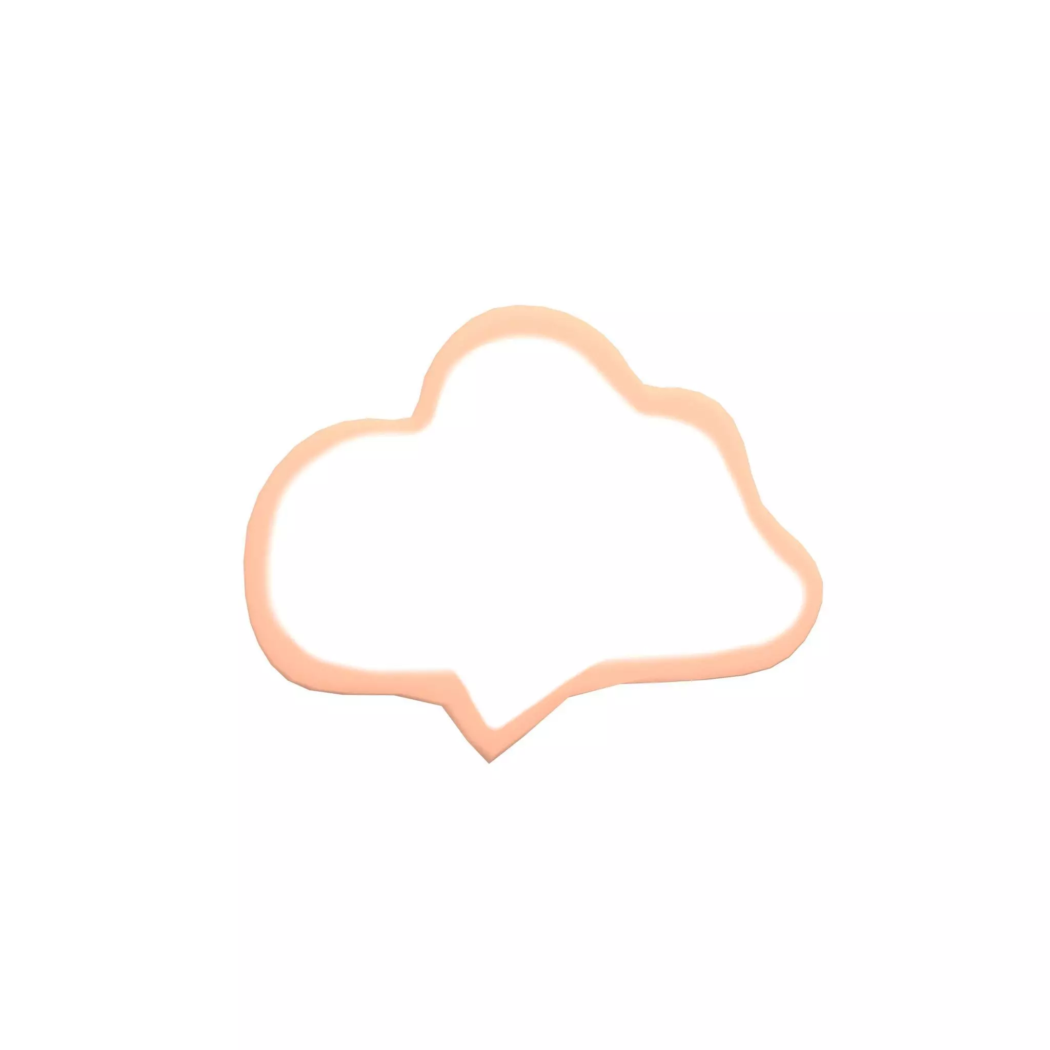 Speech Balloon v22 004 Low-poly 3D model_0