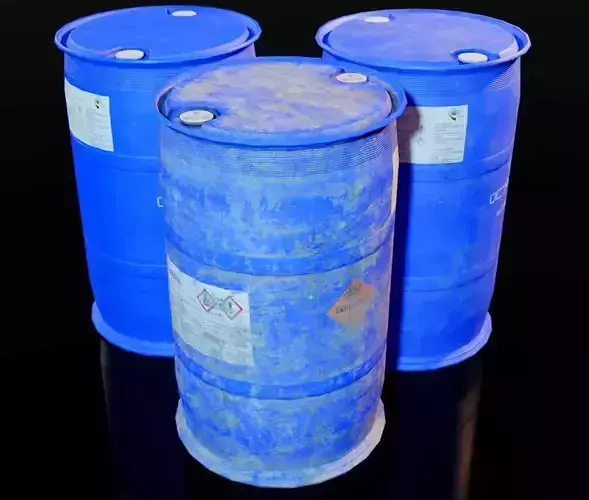 Plastic Drum Low-poly 3D model