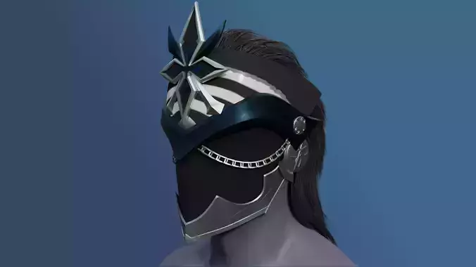 A WINTER NIGHT GENSHIN IMPACT COSPLAY MASK CAPITANO