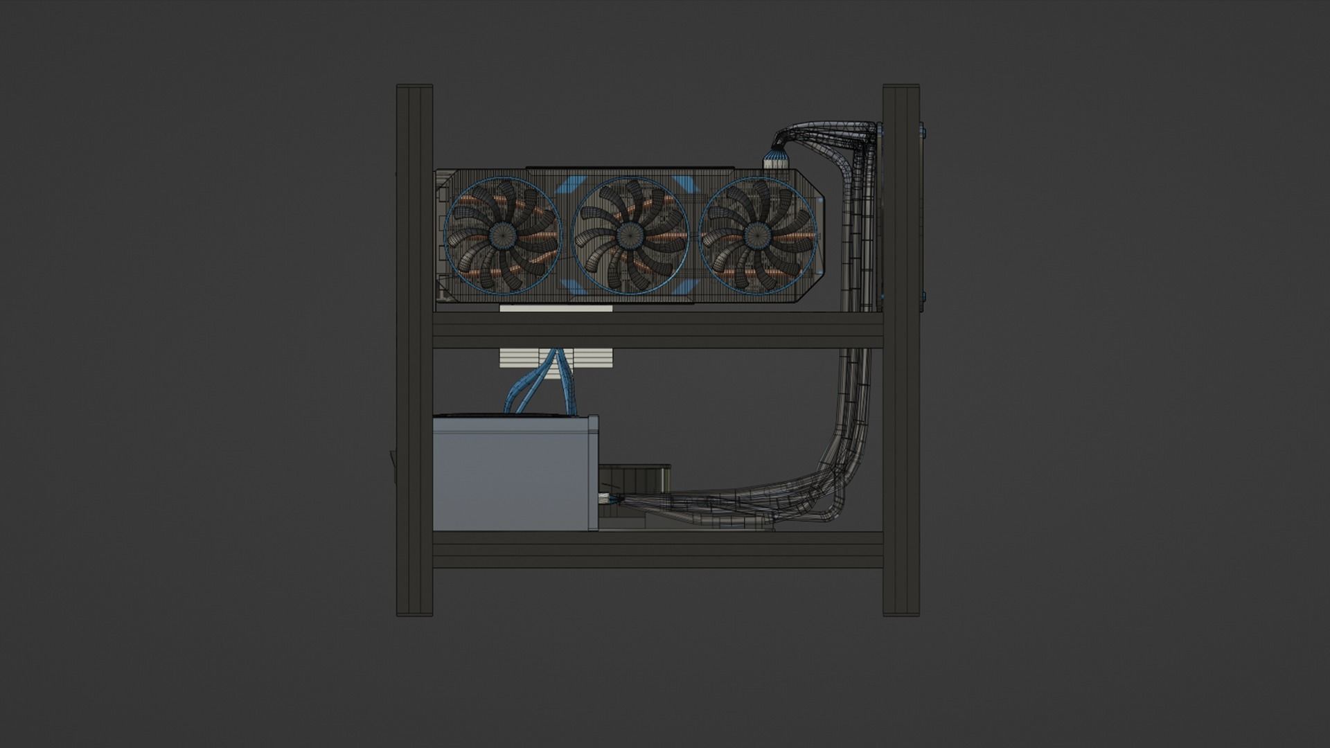 Mining Rig Free 3D model_10