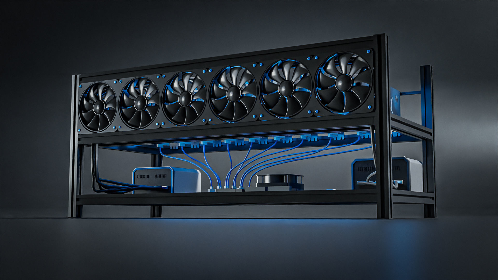 Mining Rig Free 3D model_1