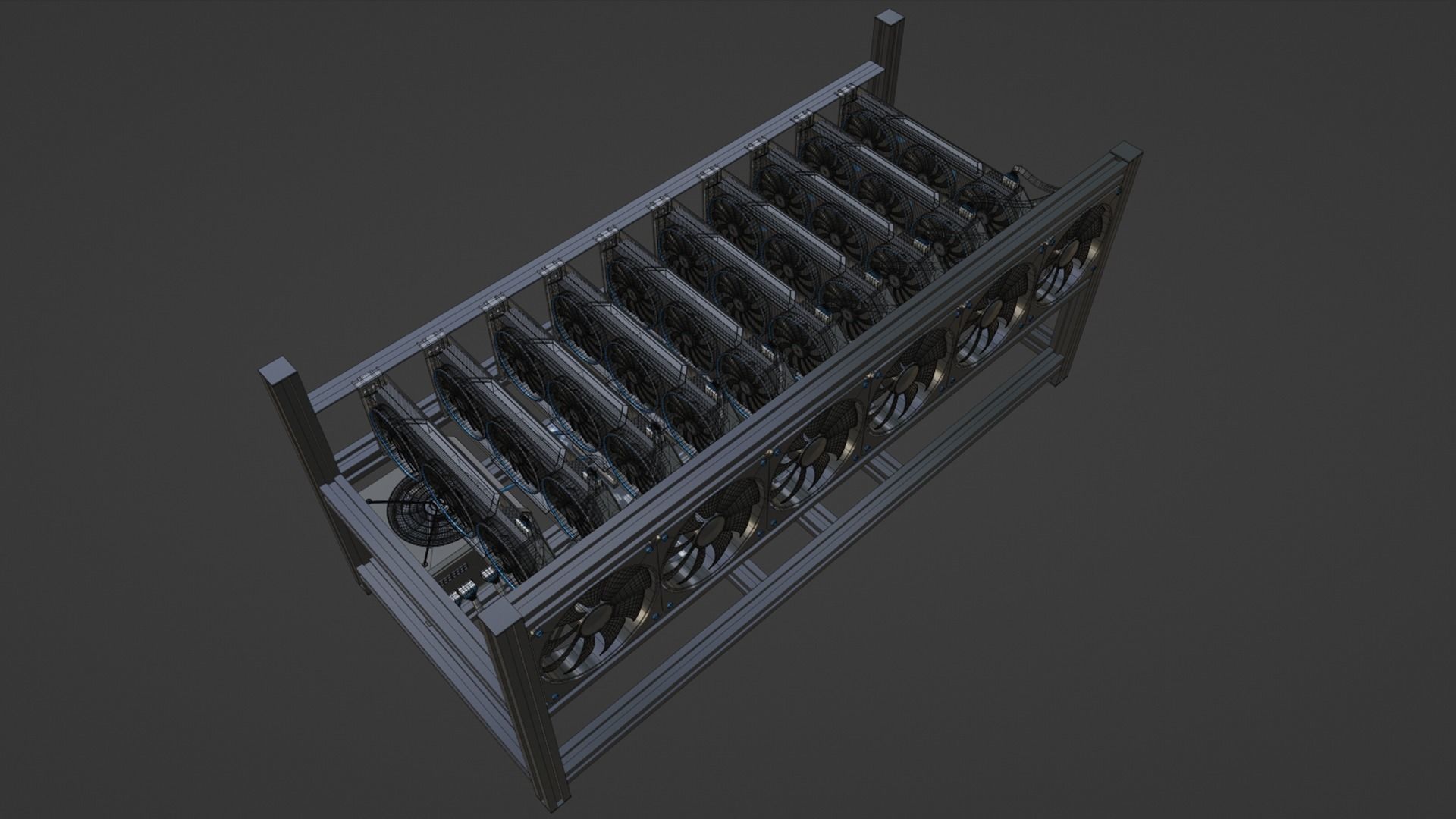 Mining Rig Free 3D model_6