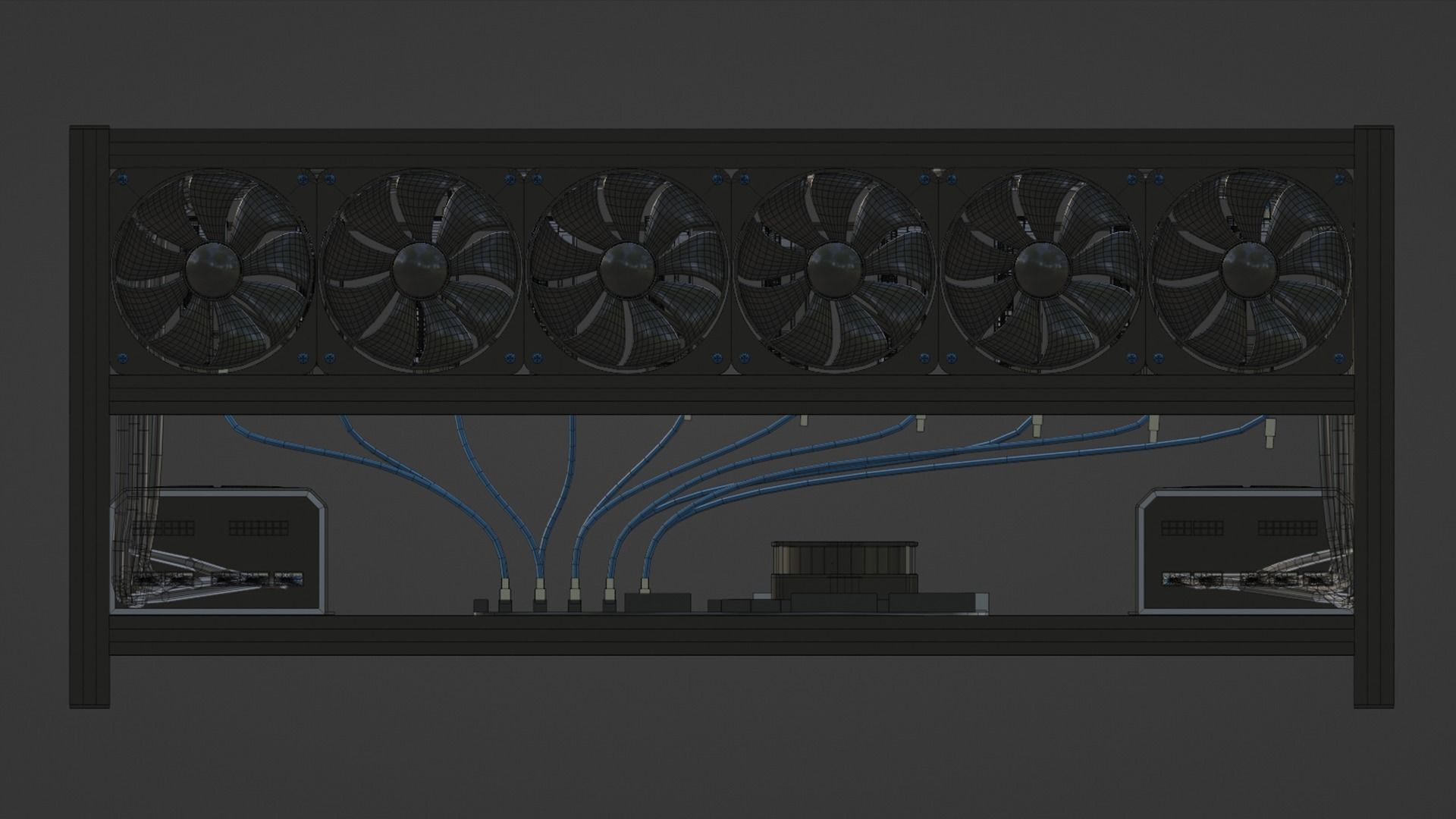 Mining Rig Free 3D model_8