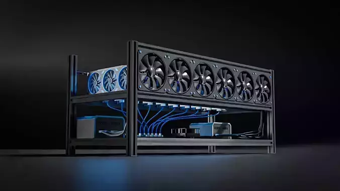 Mining Rig Free 3D model