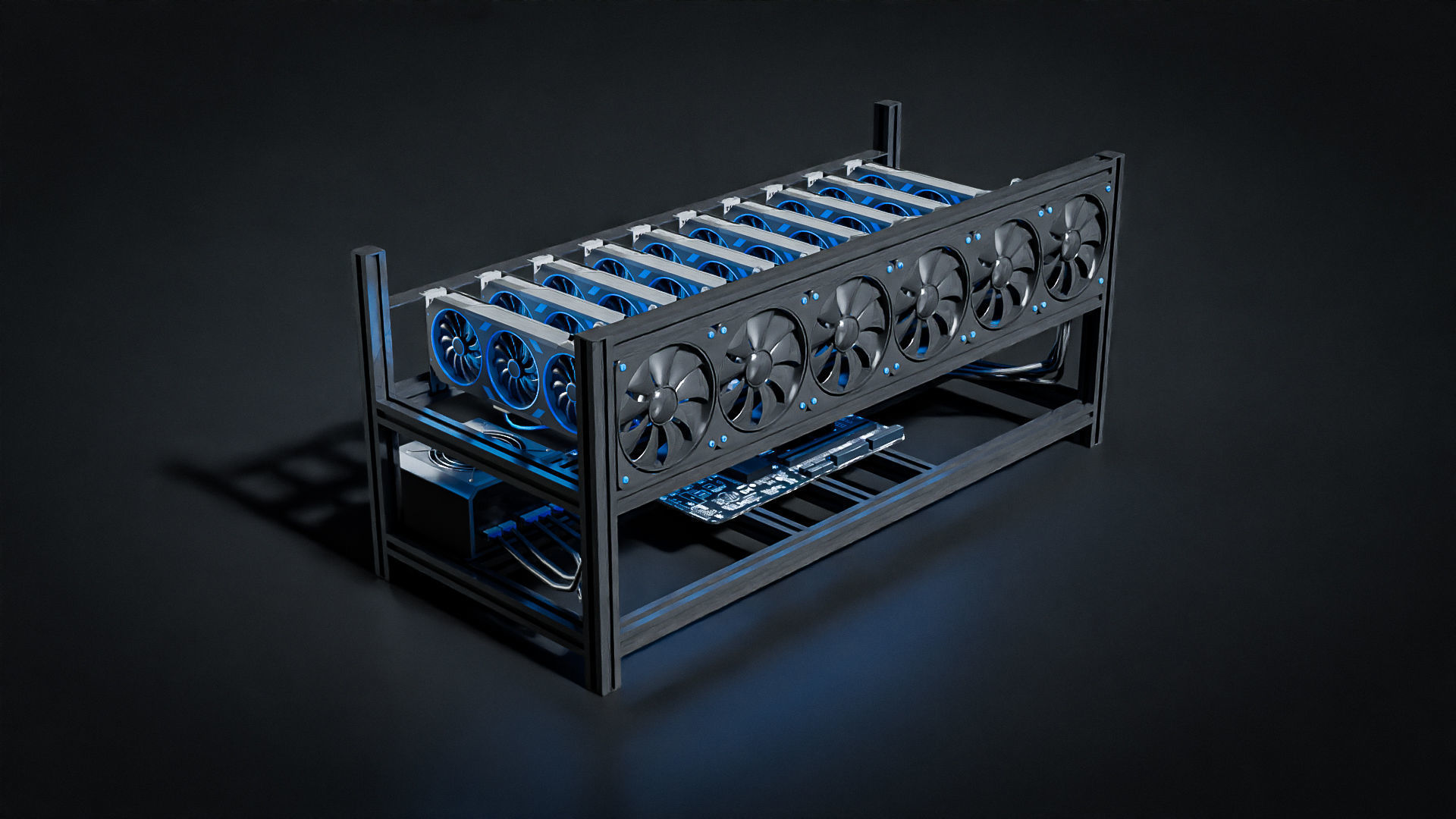 Mining Rig Free 3D model_2