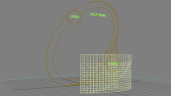 Help desk 3D model 6