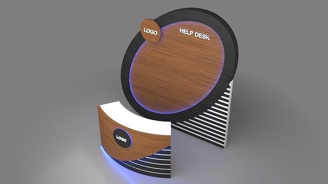 Help desk 3D model 5