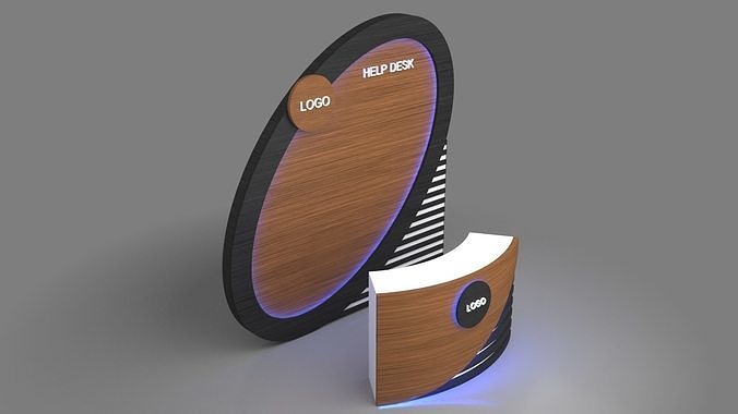Help desk 3D model 4