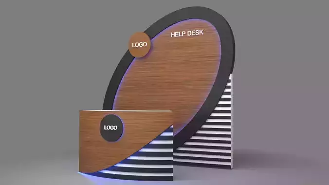 Help desk 3D model