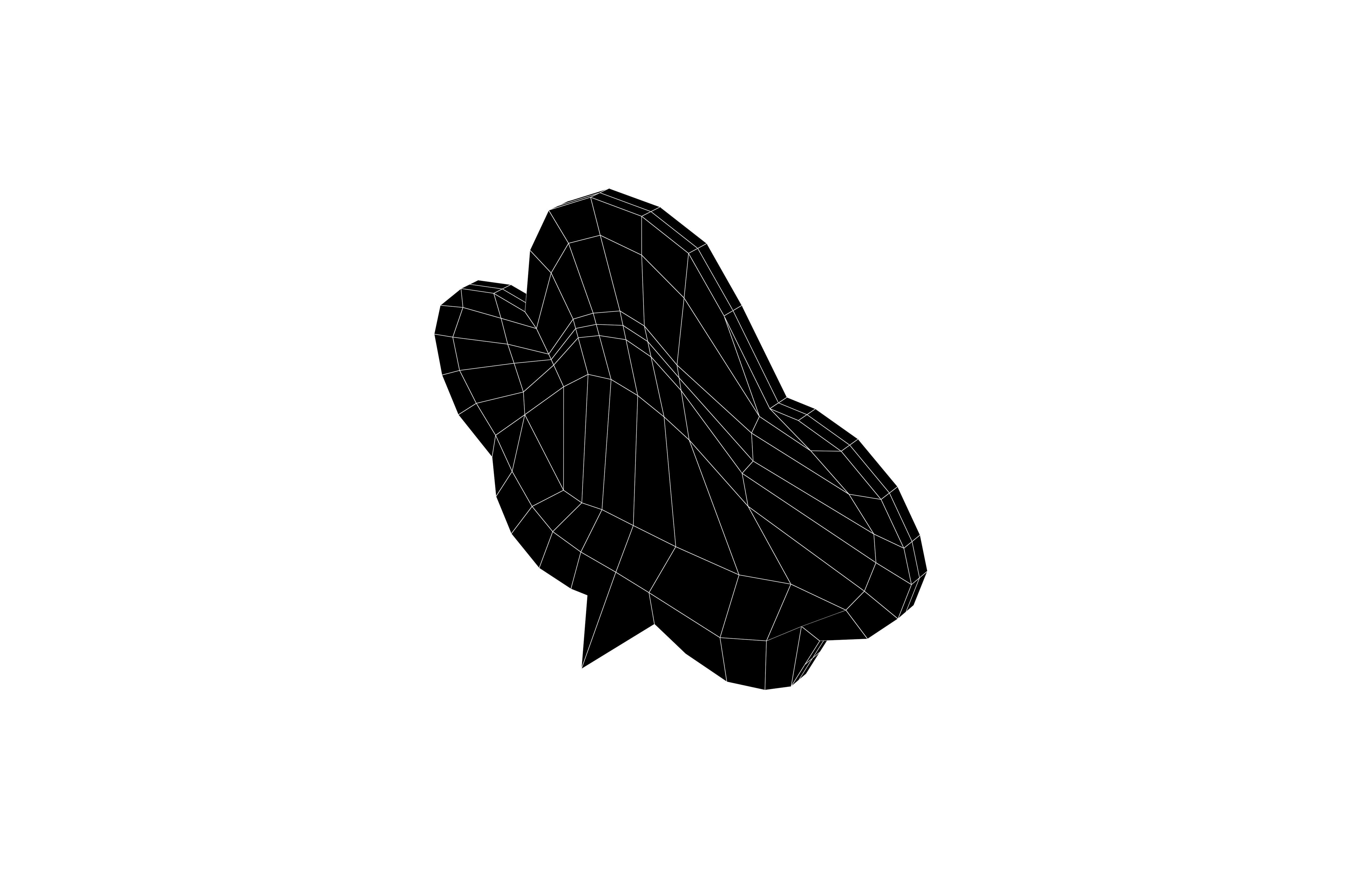 Speech Balloon v23 003 Low-poly 3D model_6