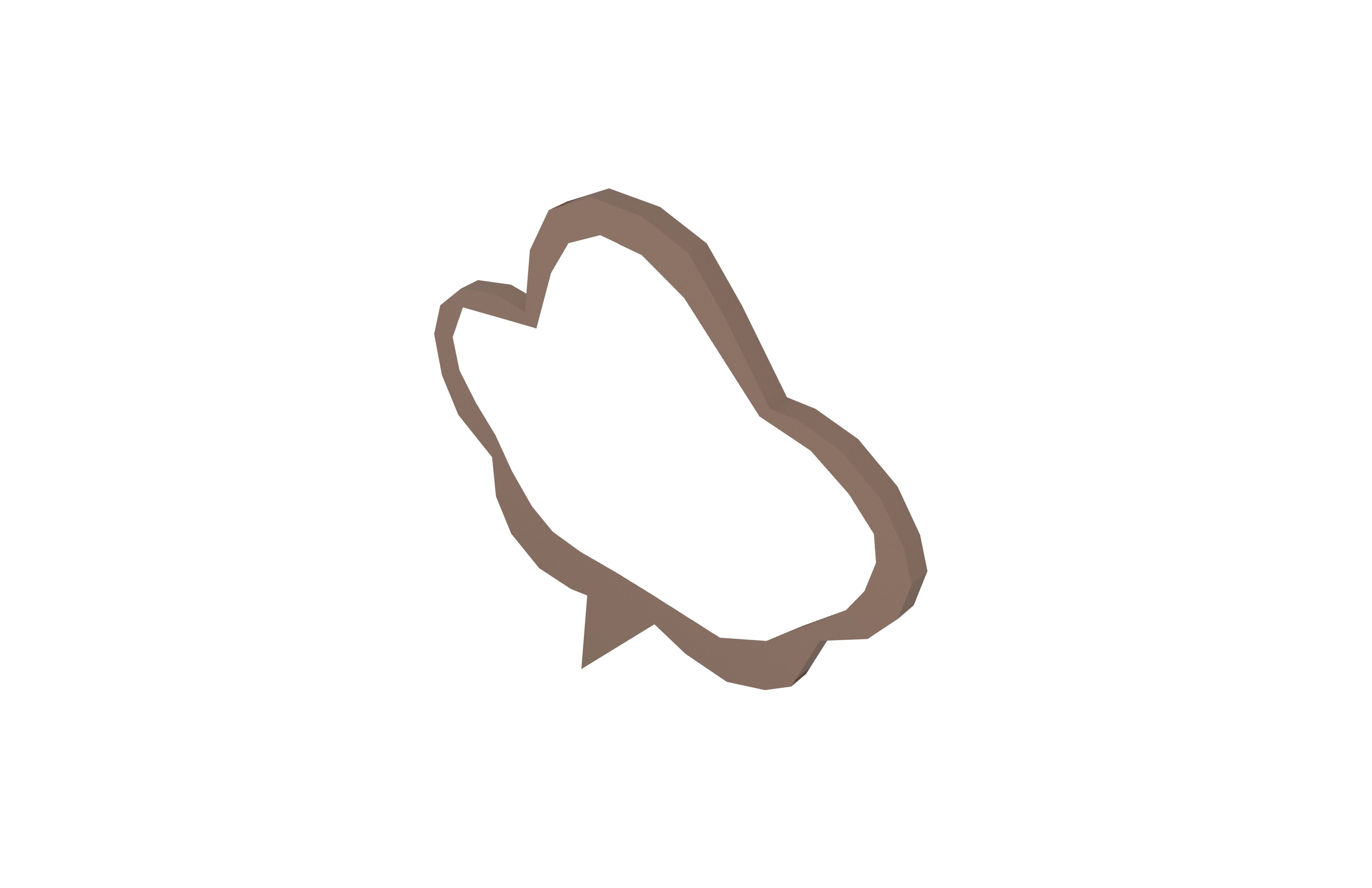 Speech Balloon v23 003 Low-poly 3D model_2