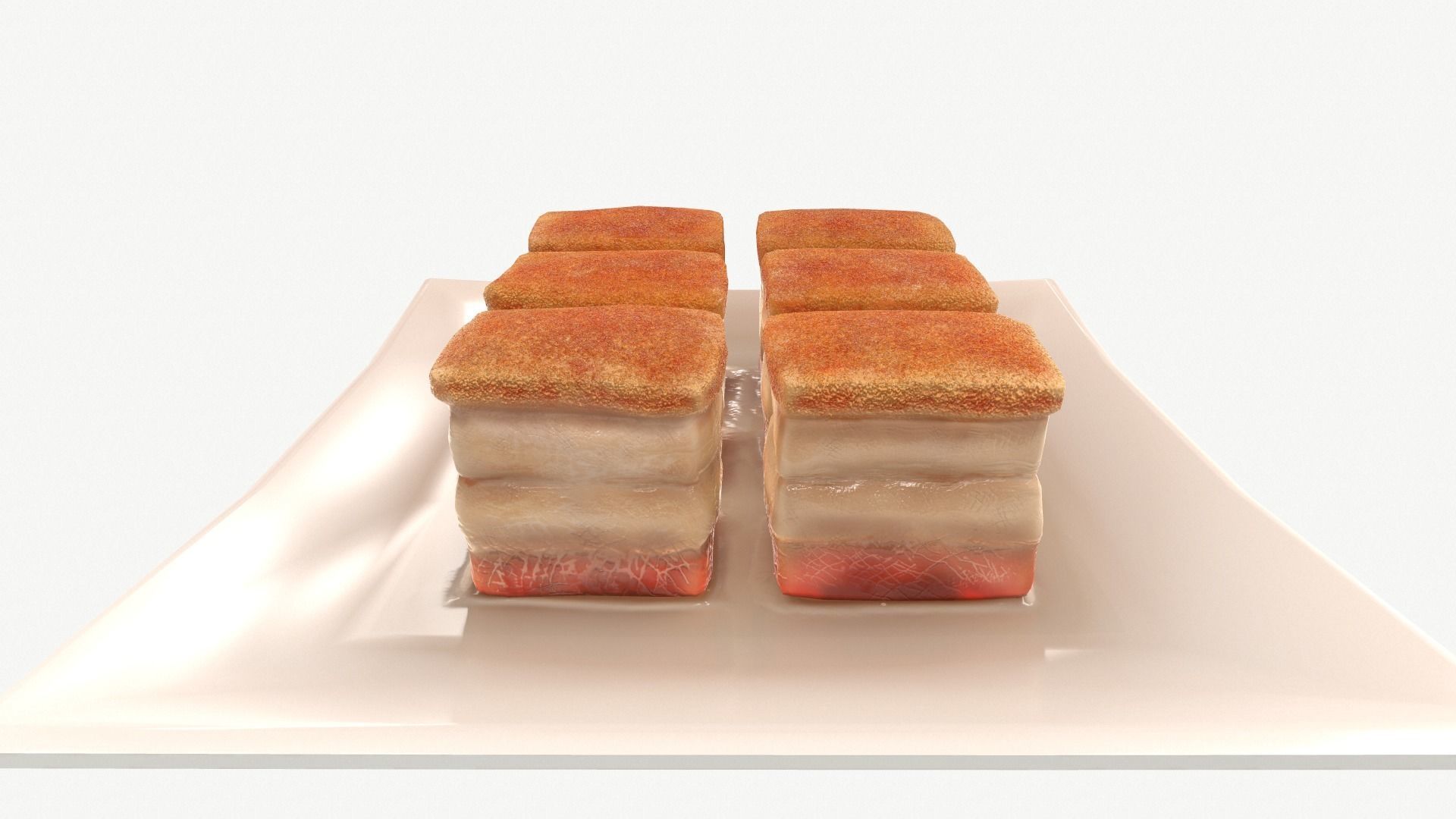 Macau Roast Pork Low-poly 3D model_2