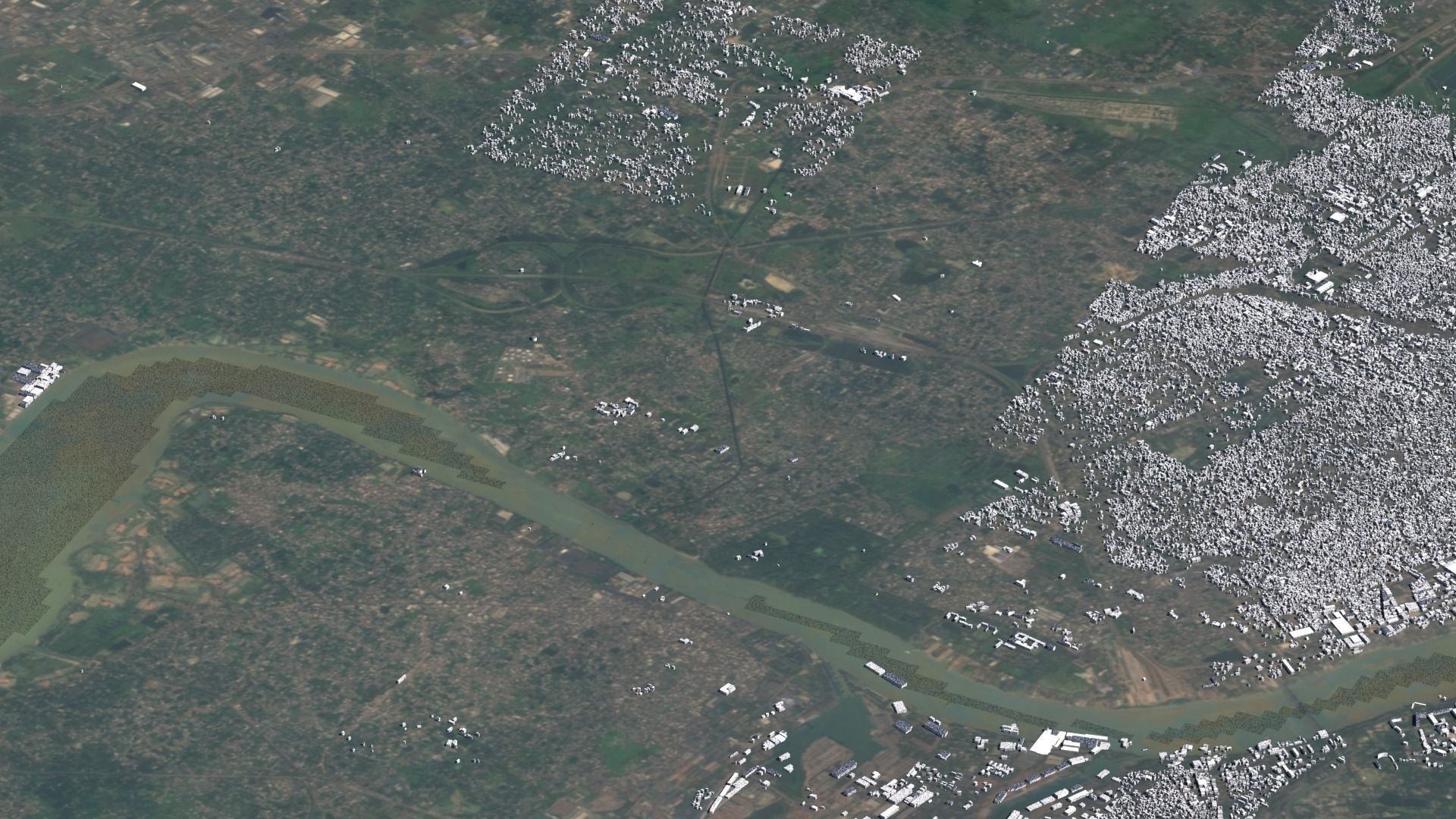 Kolkata India City Landscape 3D Model 3D model_2