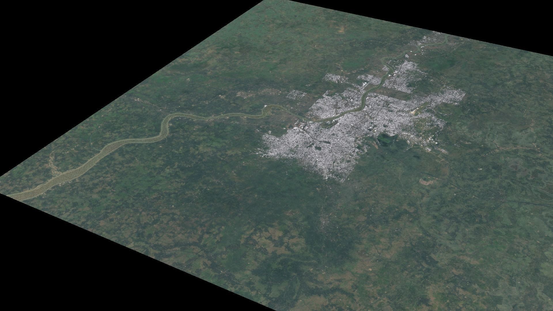 Kolkata India City Landscape 3D Model 3D model_3