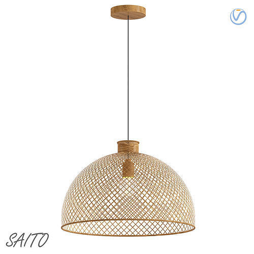 Saito satto bamboo pendant light 3D model