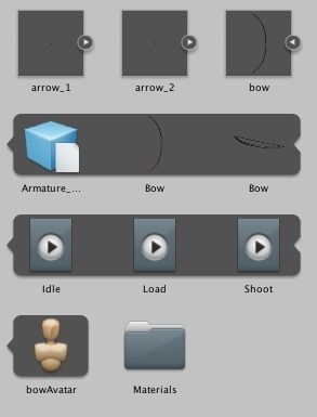 Game Ready Bow And Arrows Low-poly 3D model_4