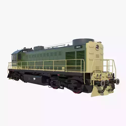 Diesel locomotive 3D model