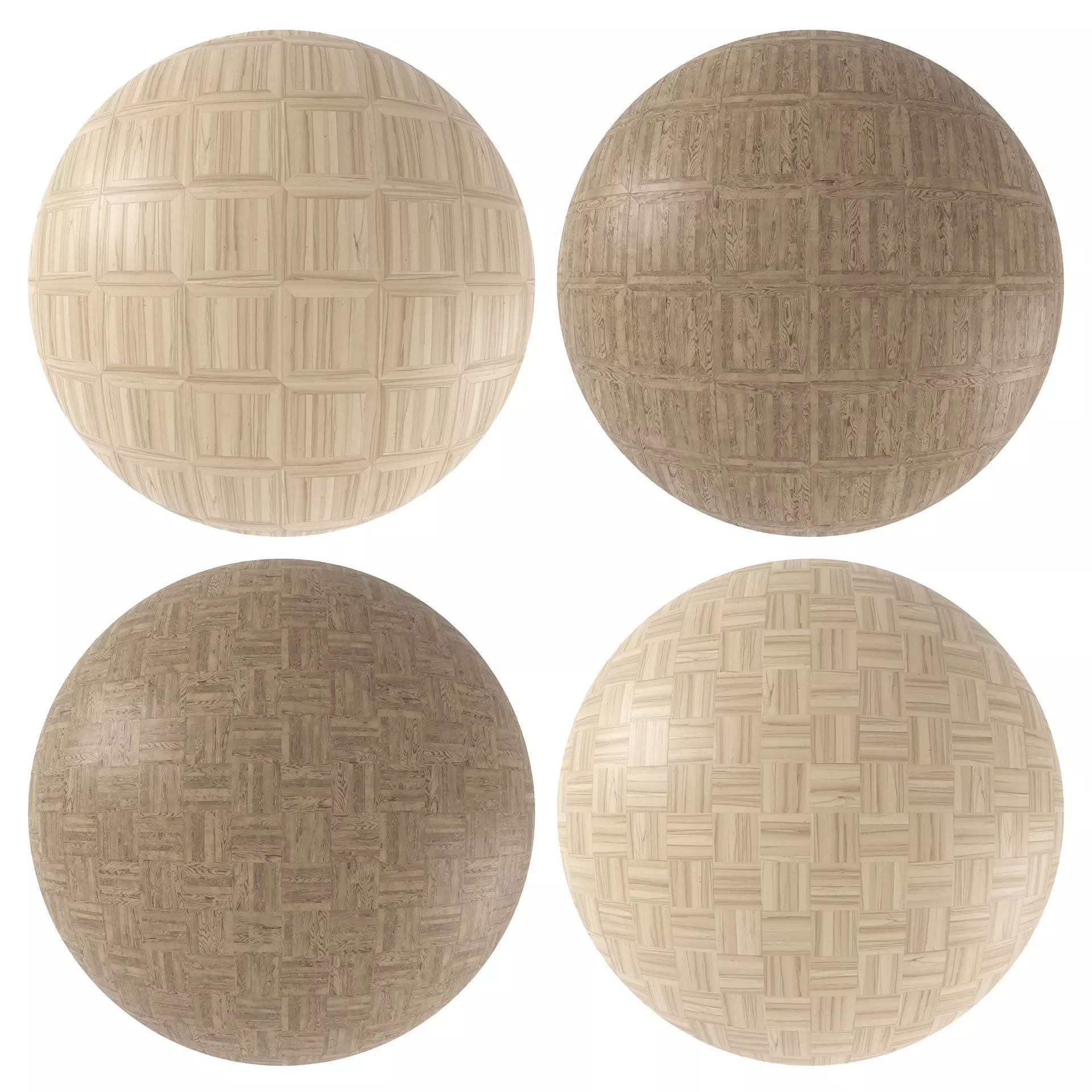 Parquet - Laminate - Wooden floor 4 in 1 3D model_0