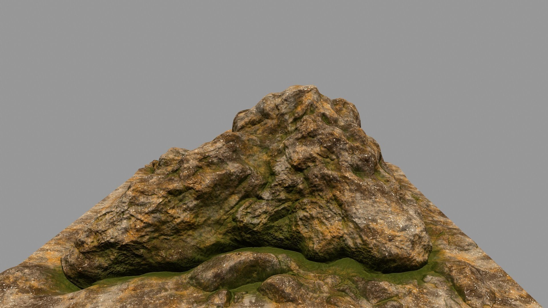 Rock tree stump 3D model_6