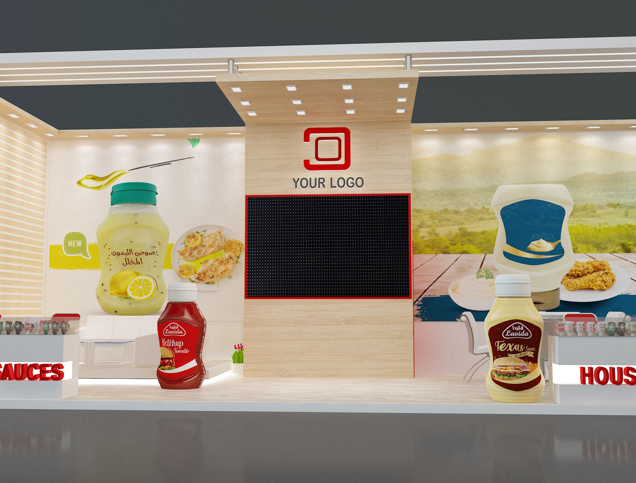 Booth Exhibition Stand a638b 3D model_18