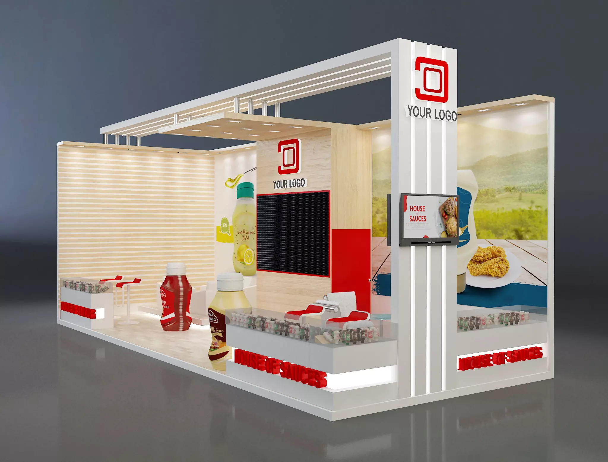 Booth Exhibition Stand a638b 3D model_0