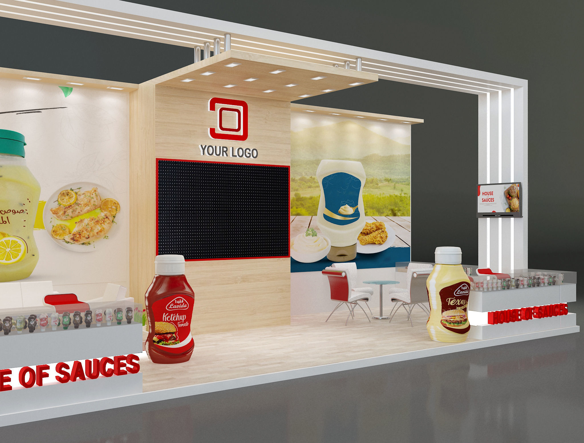 Booth Exhibition Stand a638b 3D model_14