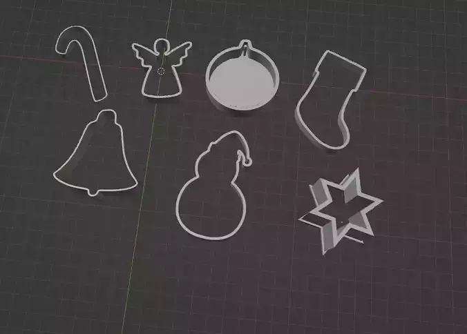 Christmas Cookie Cutter Bundle  3D print model