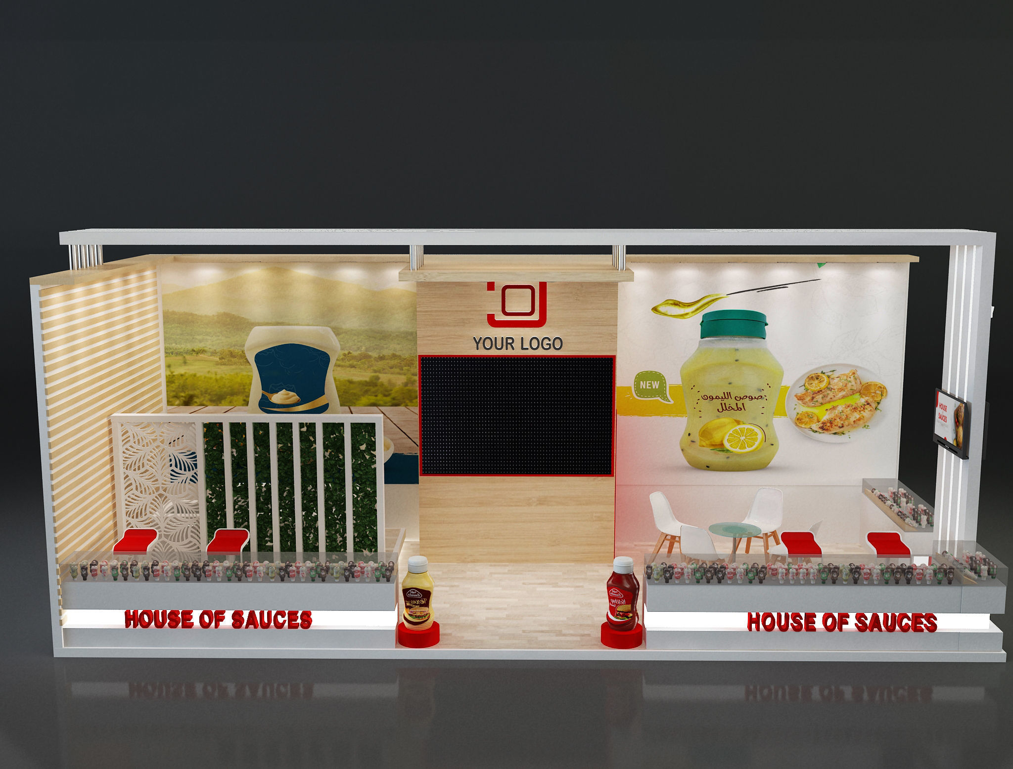 Booth Exhibition Stand a638d 3D model_2