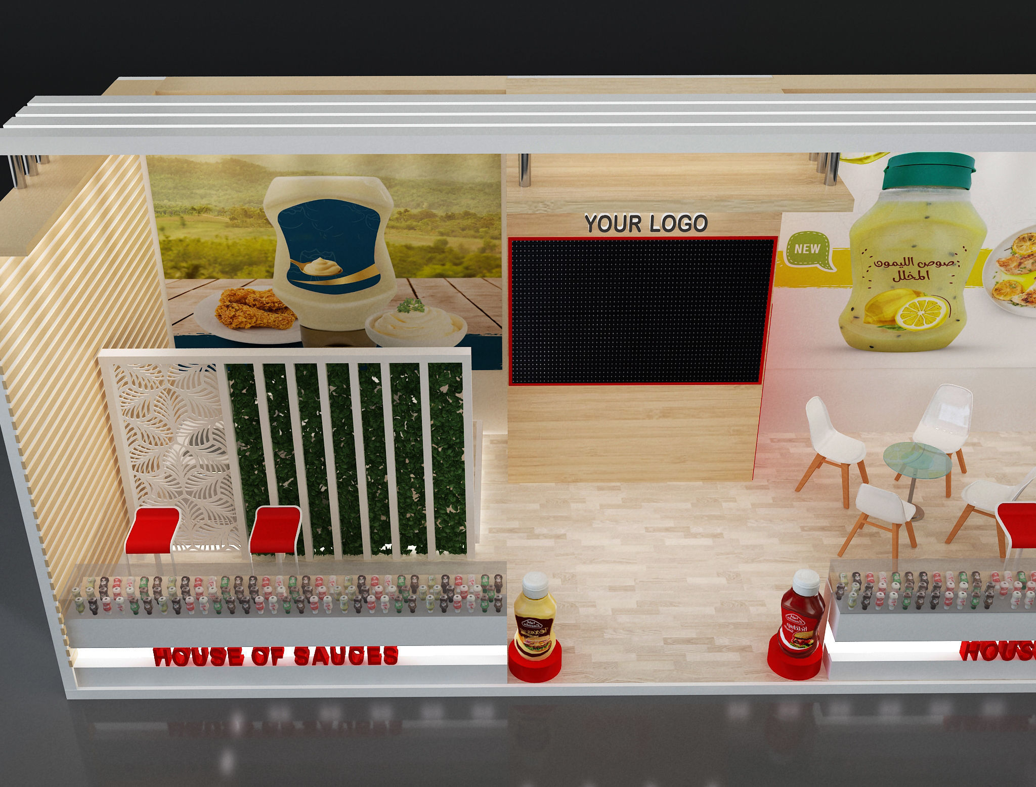Booth Exhibition Stand a638d 3D model_18