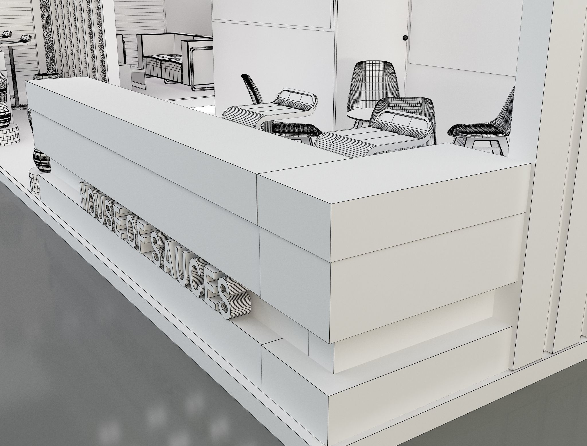 Booth Exhibition Stand a638d 3D model_9