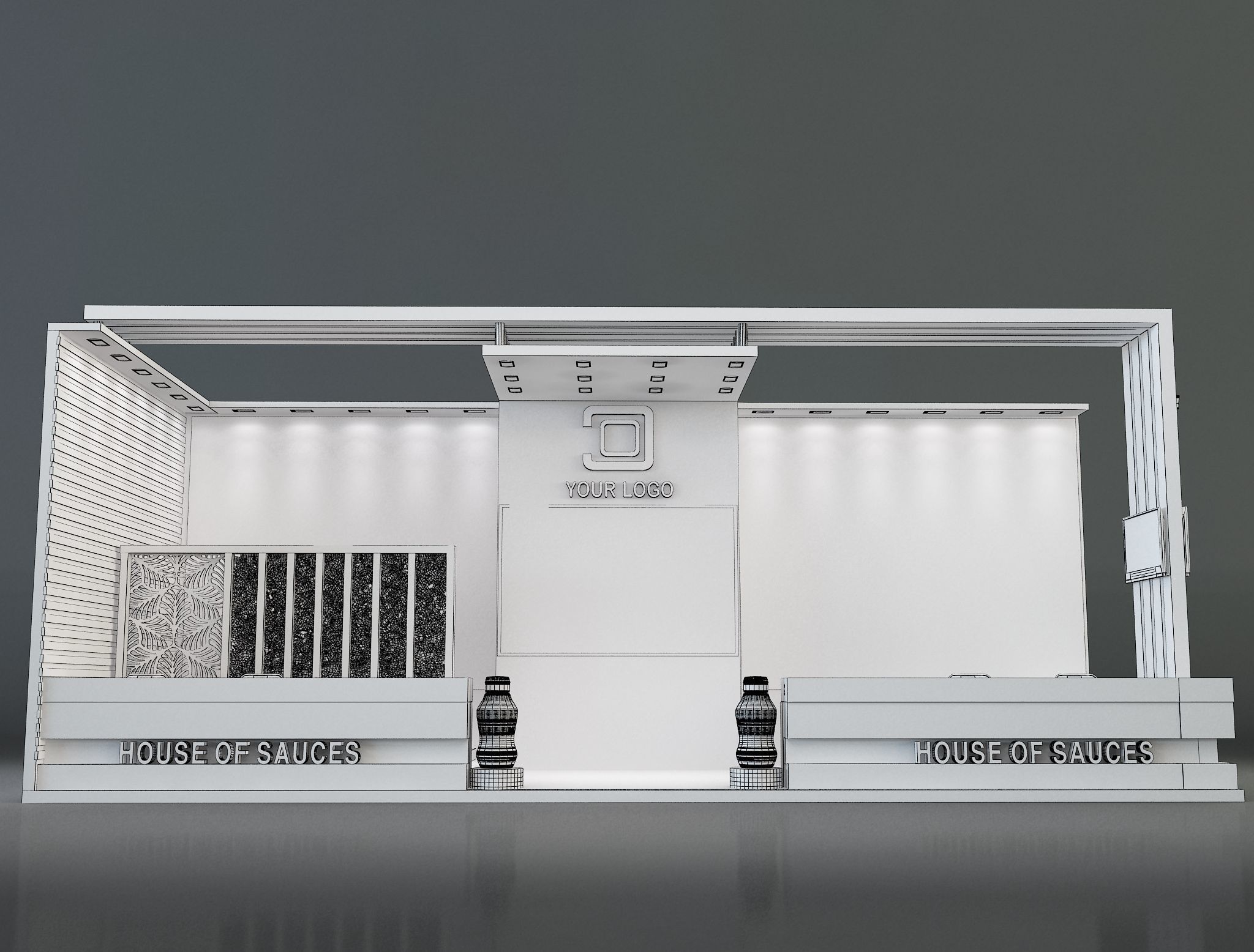 Booth Exhibition Stand a638d 3D model_11